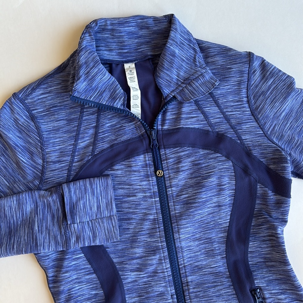 Rare Lululemon Periwinkle Blue‎ Define Jacket Performance Yoga Workout Women’s 8